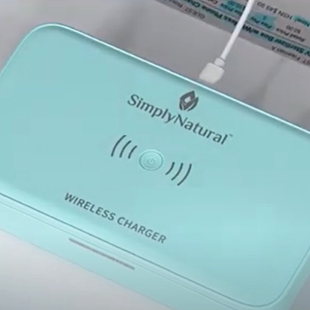 Simply Natural UV Sterilizer Box w/Wireless Phone Charger